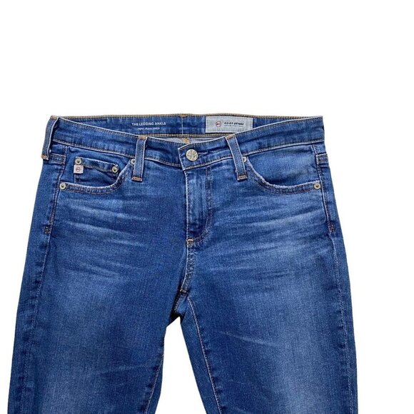 AG Adriano Goldschmied Jeans Women Sz 27R The Legging Ankle Super Skinny Ripped - Picture 2 of 16